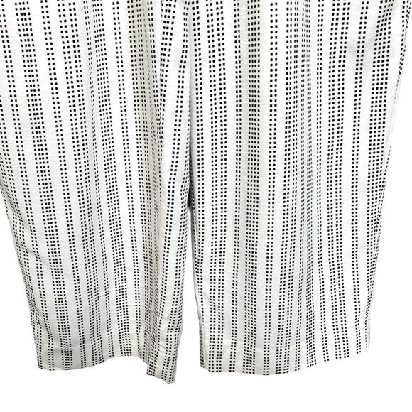 GAP White & Black Striped Rayon Women's Jumpsuit Romper Size Small - Picture 6 of 11